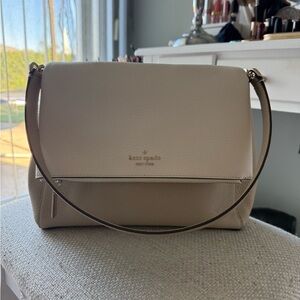 Kate Spade Beige Shoulder Bag with additional long strap